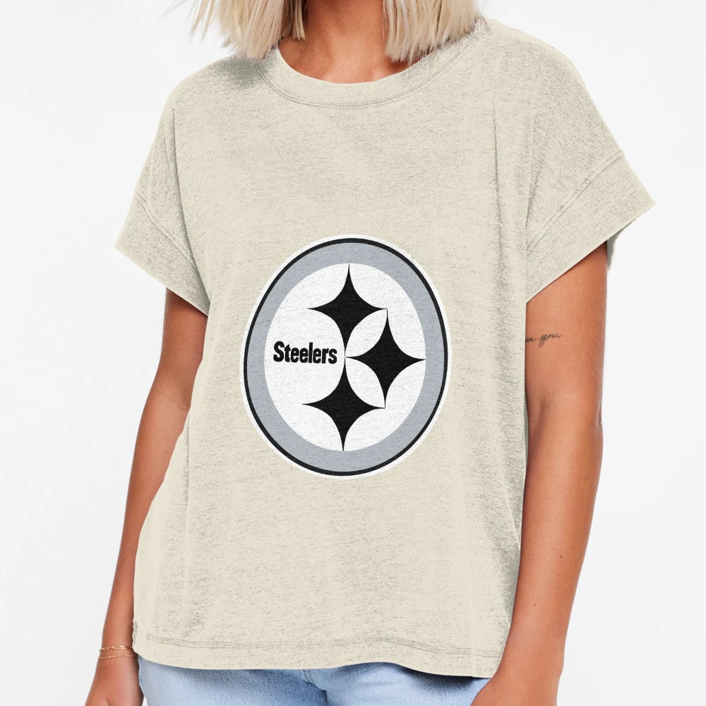 Black And White Steeler Logo T-Shirt - Fun Novelty Design Unisex - T-Shirt, Sweatshirt, Hoodie
