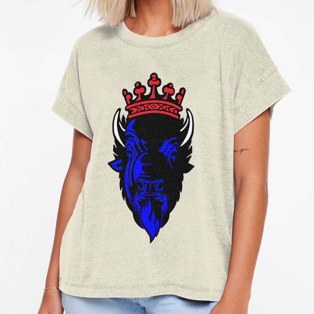 Buffalo King T-Shirt - Minimalist Print Unisex - T-Shirt, Sweatshirt, Hoodie