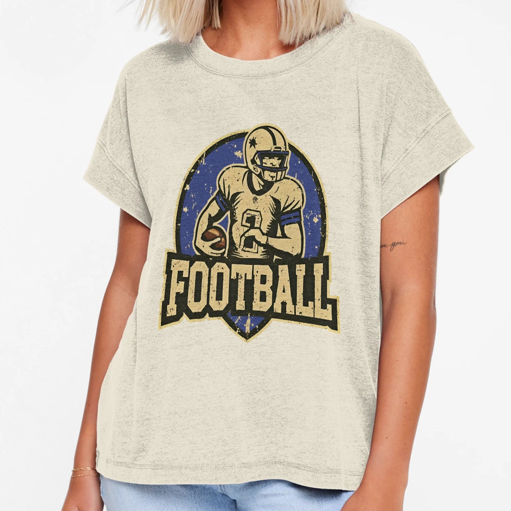 Football Sports Logo T-Shirt - Fun Novelty Design Men Women - T-Shirt, Sweatshirt, Hoodie