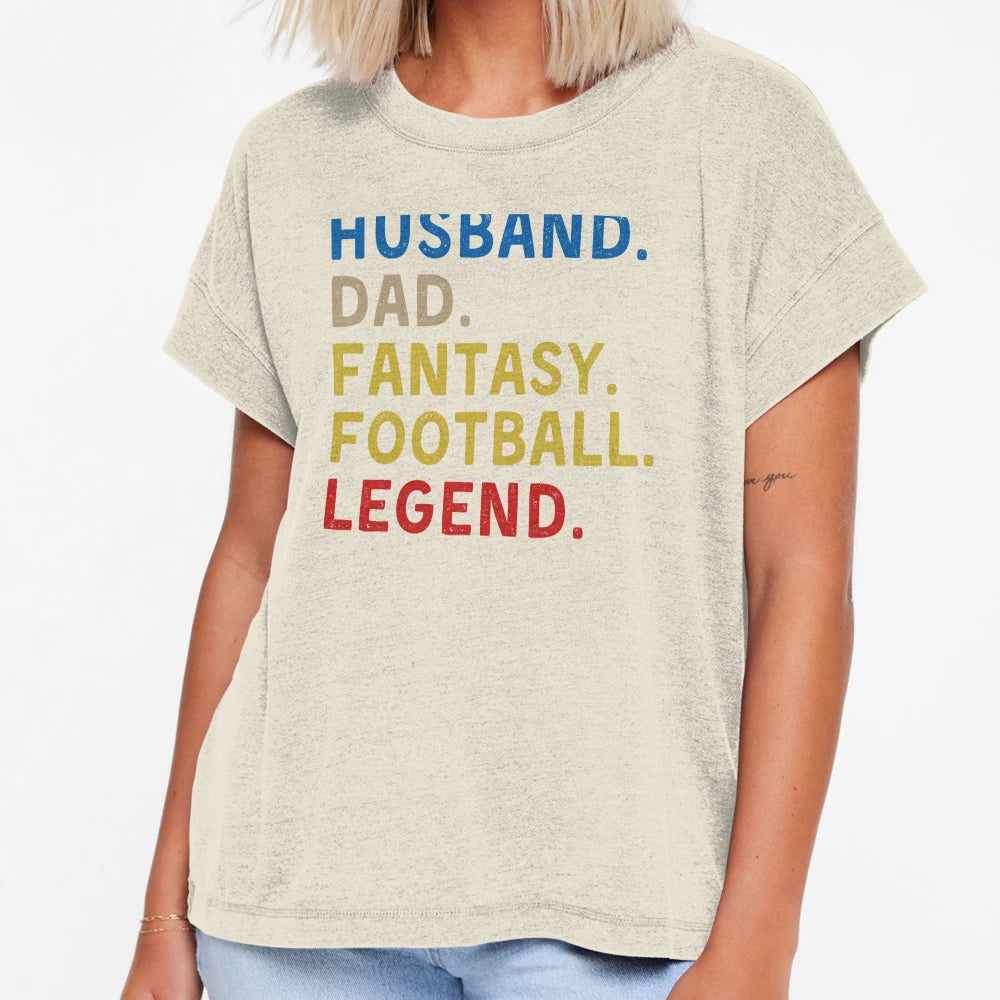 Fantasy Football Husband Legend T-Shirt - Fun Novelty Design for Adults - T-Shirt, Sweatshirt, Hoodie