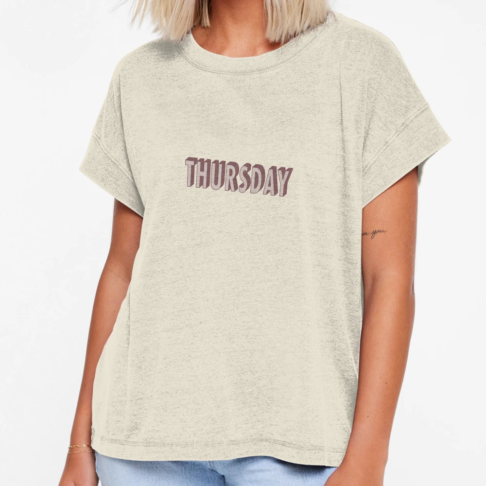Thursday Typography T-Shirt - Fun Novelty Design for Adults - T-Shirt, Sweatshirt, Hoodie