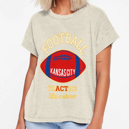 Football Fan Art College Practice T-Shirt - Aesthetic Graphic for Adults - T-Shirt, Sweatshirt, Hoodie