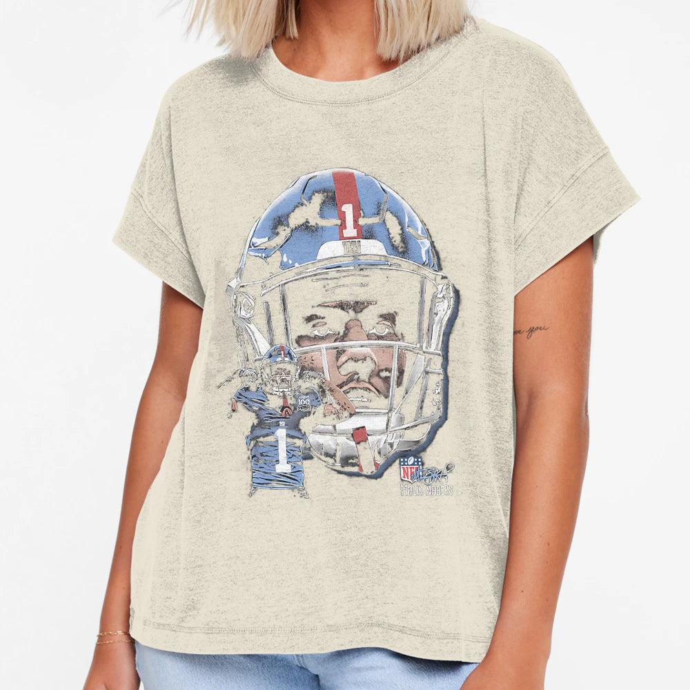 Malik Nabers New York G Helmet T-Shirt - Graphic Print Men Women - T-Shirt, Sweatshirt, Hoodie