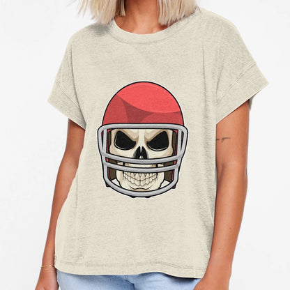 Skull Football Helmet T-Shirt - Unique Graphic for Adults - T-Shirt, Sweatshirt, Hoodie