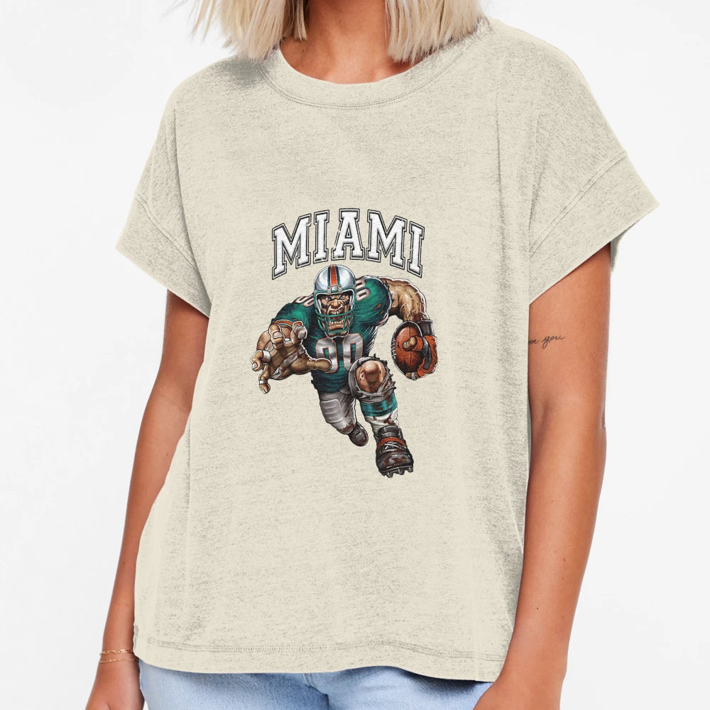Miami Football T-Shirt - Novelty Apparel Unisex - T-Shirt, Sweatshirt, Hoodie