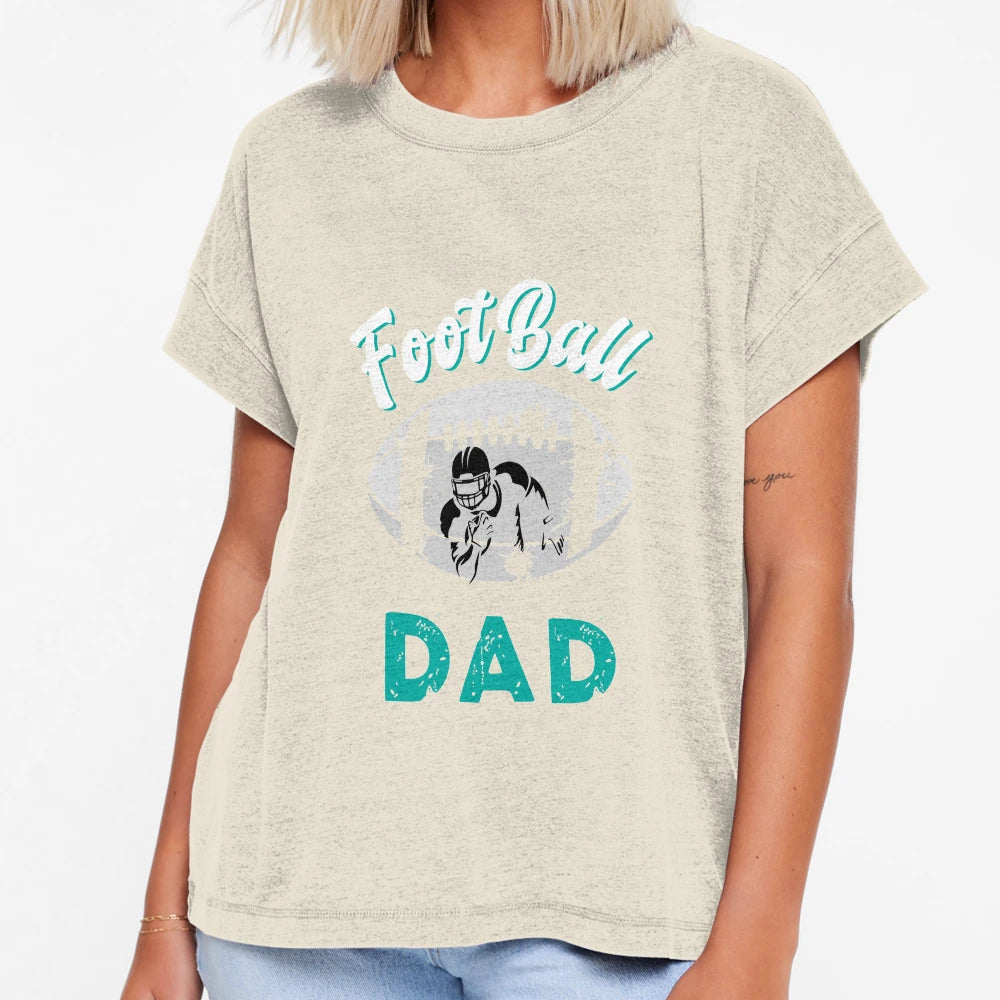 Football Dad Birthday Day Gift T-Shirt - Minimalist Print for Adults - T-Shirt, Sweatshirt, Hoodie