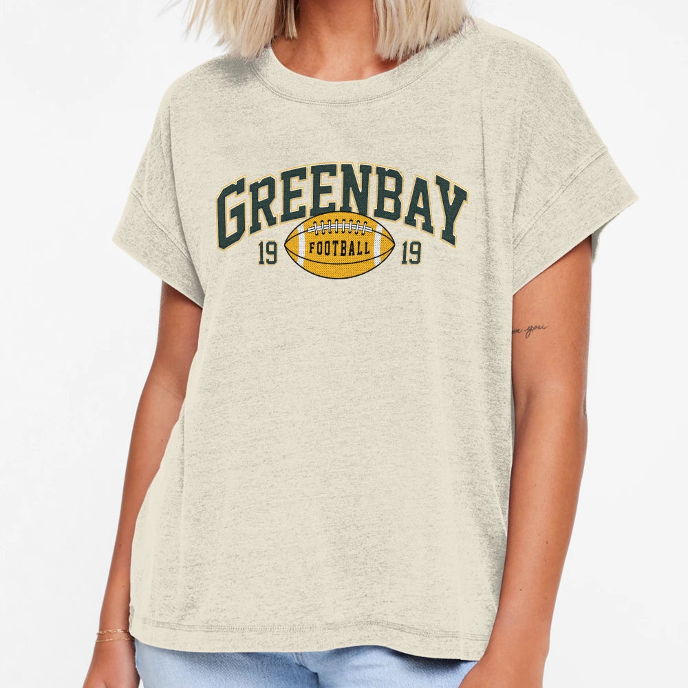 Green Bay Football Varsity T-Shirt - Custom Art Print for Adults - T-Shirt, Sweatshirt, Hoodie