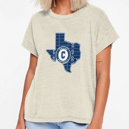 Map Texas State Football T-Shirt - Trendy Graphic for Adults - T-Shirt, Sweatshirt, Hoodie