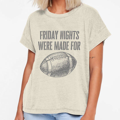 Friday Nights Were Made Football T-Shirt - Minimalist Print for Adults - T-Shirt, Sweatshirt, Hoodie