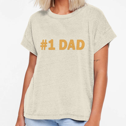 1 Dad Fathers Day T-Shirt - Minimalist Print Unisex - T-Shirt, Sweatshirt, Hoodie