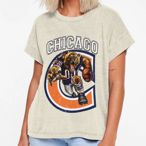 Chicago Football T-Shirt - Novelty Apparel for Adults - T-Shirt, Sweatshirt, Hoodie