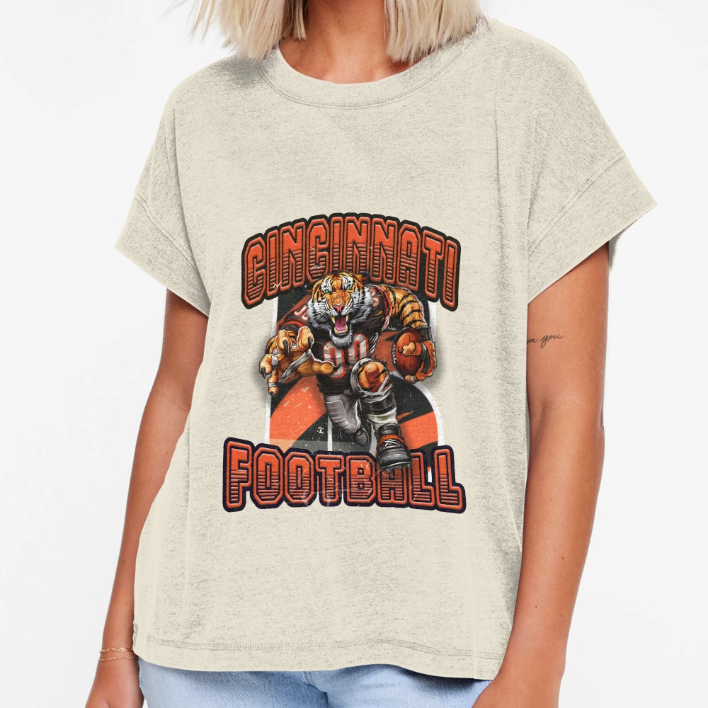 Cincinnati Football T-Shirt - Streetwear Style Men Women - T-Shirt, Sweatshirt, Hoodie