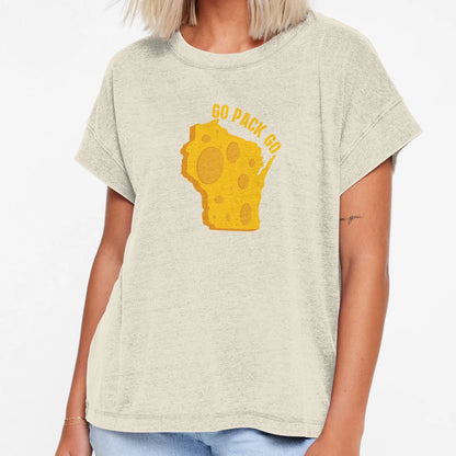 Go Pack Go Wisconsin Cheese T-Shirt - Aesthetic Graphic Unisex - T-Shirt, Sweatshirt, Hoodie