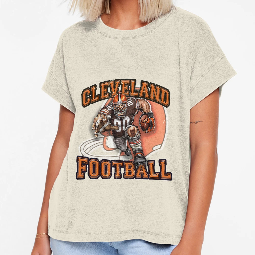 Cleveland Football T-Shirt - Casual Everyday Wear Unisex - T-Shirt, Sweatshirt, Hoodie