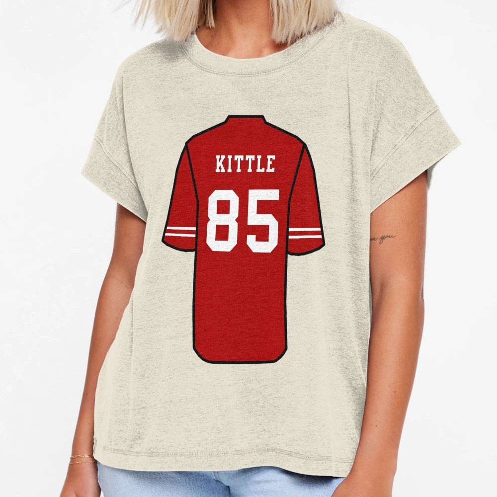 Kittle Jersey Red T-Shirt - Unique Graphic for Adults - T-Shirt, Sweatshirt, Hoodie
