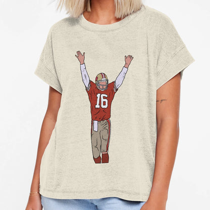Joe Montana Celebration T-Shirt - Unique Graphic Men Women - T-Shirt, Sweatshirt, Hoodie