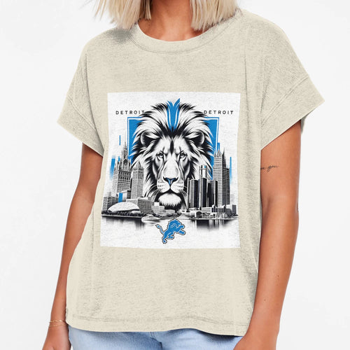 Detroit Lions Artwork T-Shirt - Novelty Apparel Unisex - T-Shirt, Sweatshirt, Hoodie