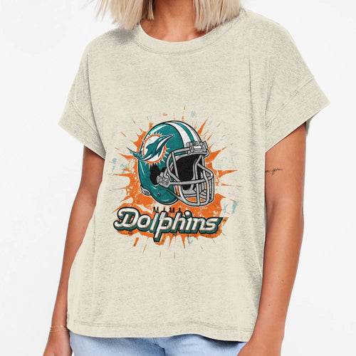 Art Miami Dolphins T-Shirt - Casual Everyday Wear Men Women - T-Shirt, Sweatshirt, Hoodie