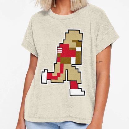 Tecmo Bowl S F 8 Bit San Francisco T-Shirt - Graphic Print for Adults - T-Shirt, Sweatshirt, Hoodie