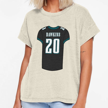 Brian Dawkins Alternate Jersey T-Shirt - Novelty Apparel for Adults - T-Shirt, Sweatshirt, Hoodie