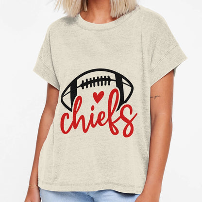 Art Kansas City Chiefs T-Shirt - Casual Everyday Wear for Adults - T-Shirt, Sweatshirt, Hoodie