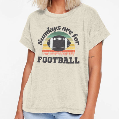 Sundays Are Football Football Sports T-Shirt - Minimalist Print Men Women - T-Shirt, Sweatshirt, Hoodie