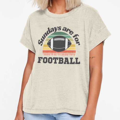 Sundays Are Football Football Sports T-Shirt - Minimalist Print Men Women - T-Shirt, Sweatshirt, Hoodie