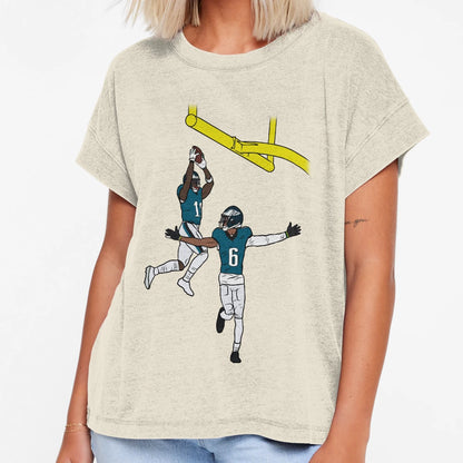 Aj Brown And Devonta Smith Dunk Celebration T-Shirt - Graphic Print Unisex - T-Shirt, Sweatshirt, Hoodie