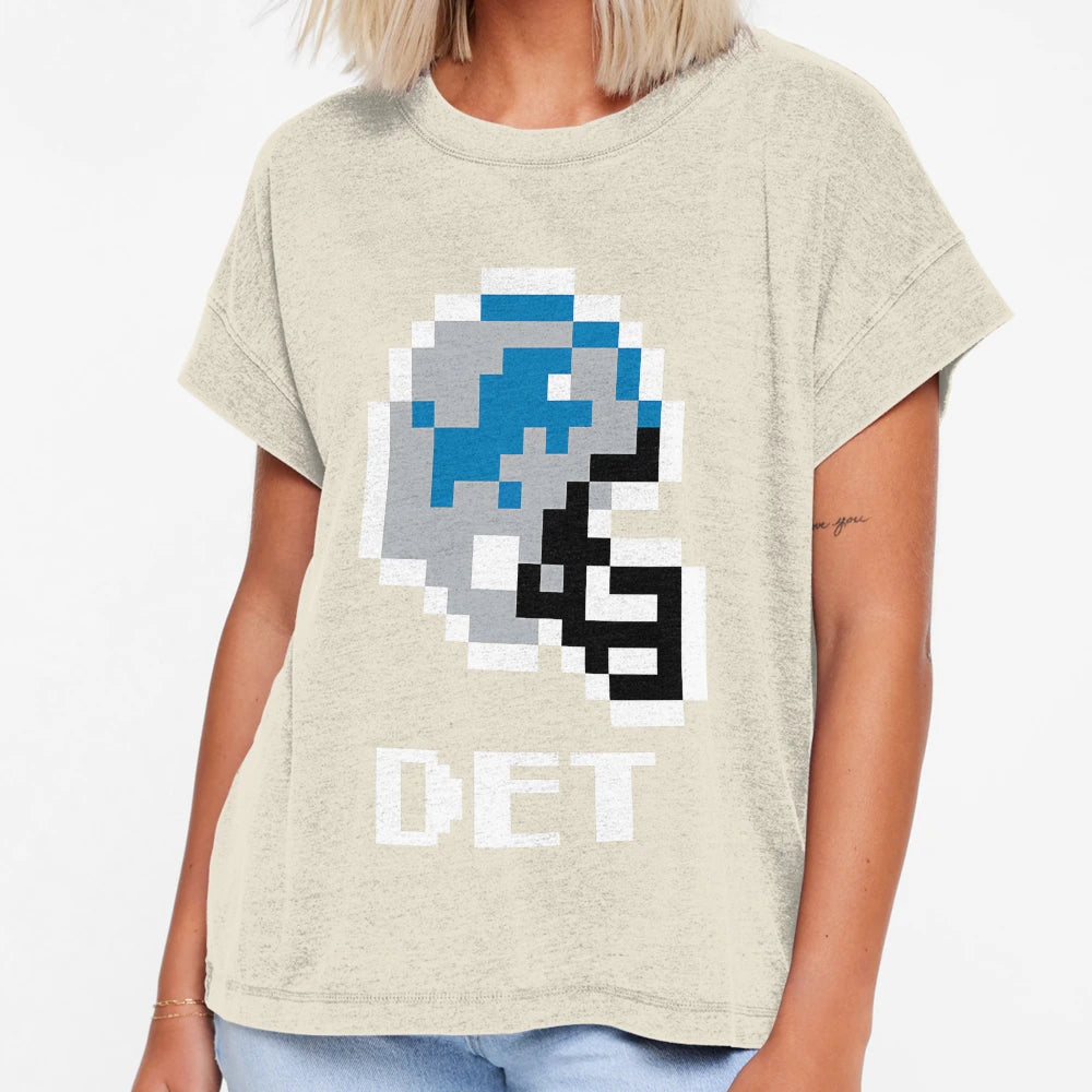 Detroit Lions Tecmo Super Bowl T-Shirt - Streetwear Style for Adults - T-Shirt, Sweatshirt, Hoodie