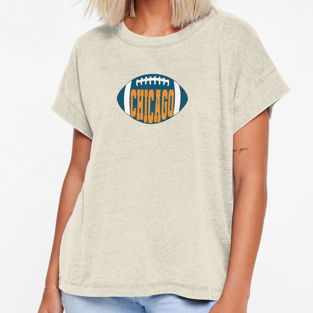 Chicago Football T-Shirt - Graphic Print Unisex - T-Shirt, Sweatshirt, Hoodie