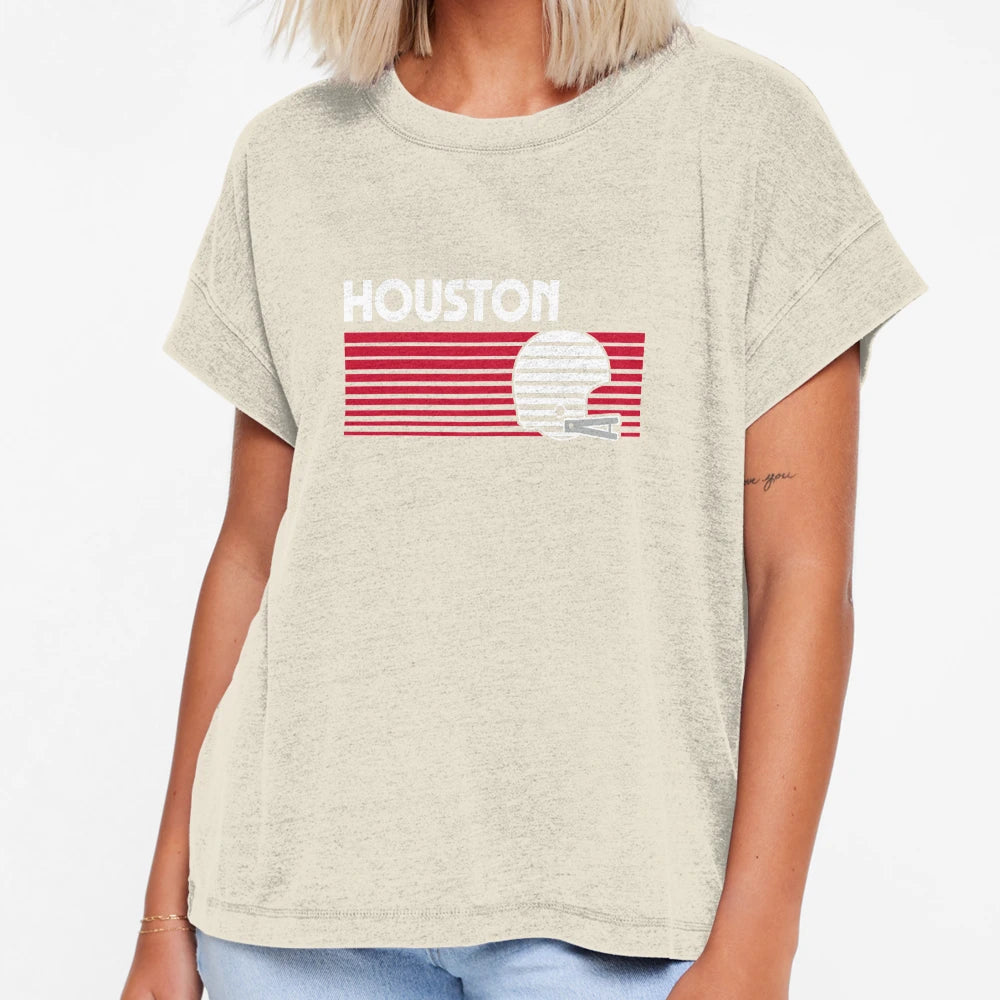 Houston Football Helmet Game Day T-Shirt - Novelty Apparel for Adults - T-Shirt, Sweatshirt, Hoodie