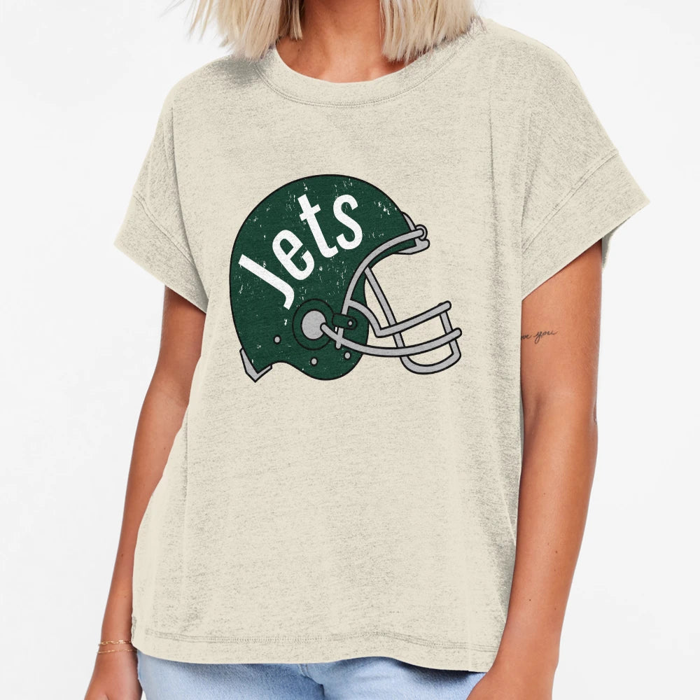 Jets Helmet T-Shirt - Graphic Print Unisex - T-Shirt, Sweatshirt, Hoodie
