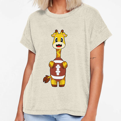 Giraffe American Football Sports T-Shirt - Novelty Apparel Unisex - T-Shirt, Sweatshirt, Hoodie