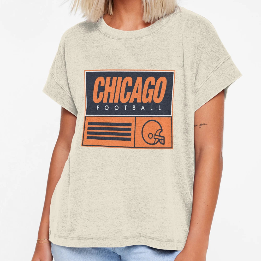 Chicago Football T-Shirt - Trendy Graphic Unisex - T-Shirt, Sweatshirt, Hoodie