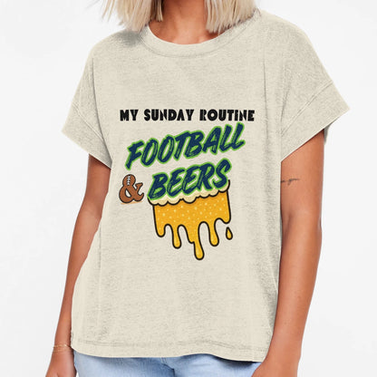 Seattle Seahawks Sunday Routine T-Shirt - Fun Novelty Design Men Women - T-Shirt, Sweatshirt, Hoodie