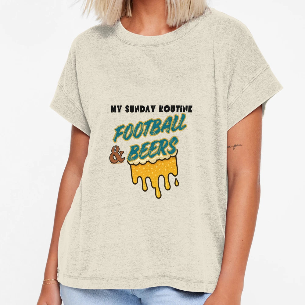 Jaguars My Sunday Routine Football And T-Shirt - Trendy Graphic for Adults - T-Shirt, Sweatshirt, Hoodie