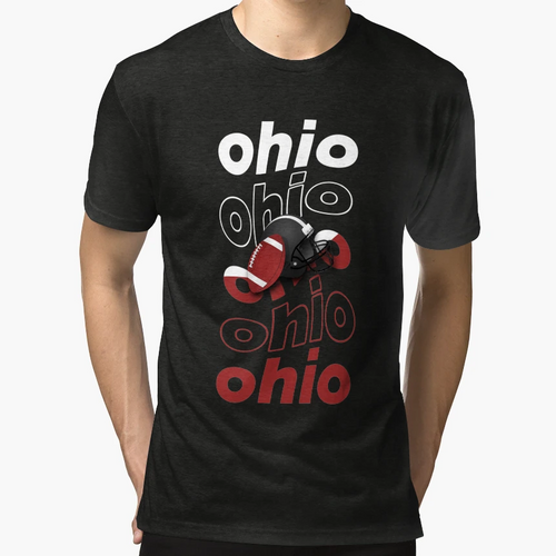 American Football State Ohio T-Shirt - Casual Everyday Wear Unisex - T-Shirt, Sweatshirt, Hoodie