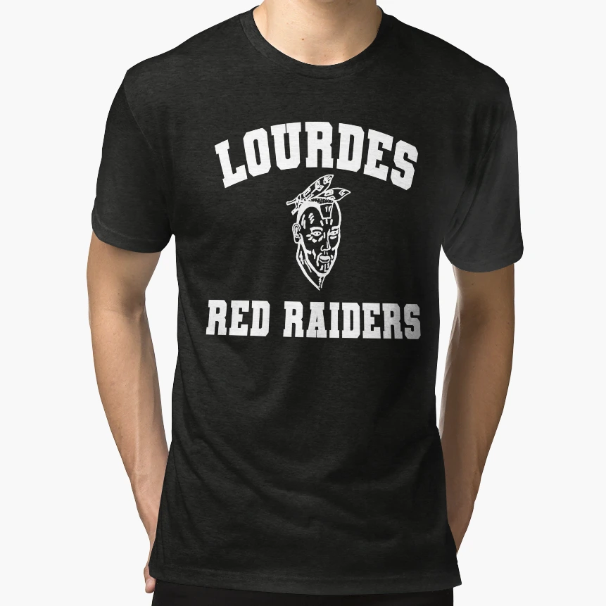 Lourdes Red Raiders White Logo T-Shirt - Fun Novelty Design Unisex - T-Shirt, Sweatshirt, Hoodie