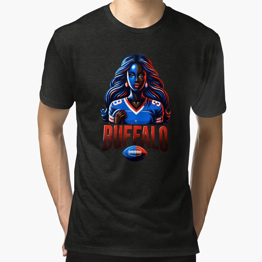 Buffalo Cyber Spirit Futuristic Art T-Shirt - Aesthetic Graphic Men Women - T-Shirt, Sweatshirt, Hoodie