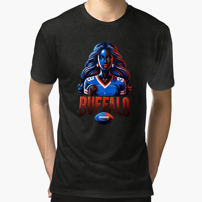 Buffalo Cyber Spirit Futuristic Art T-Shirt - Aesthetic Graphic Men Women - T-Shirt, Sweatshirt, Hoodie