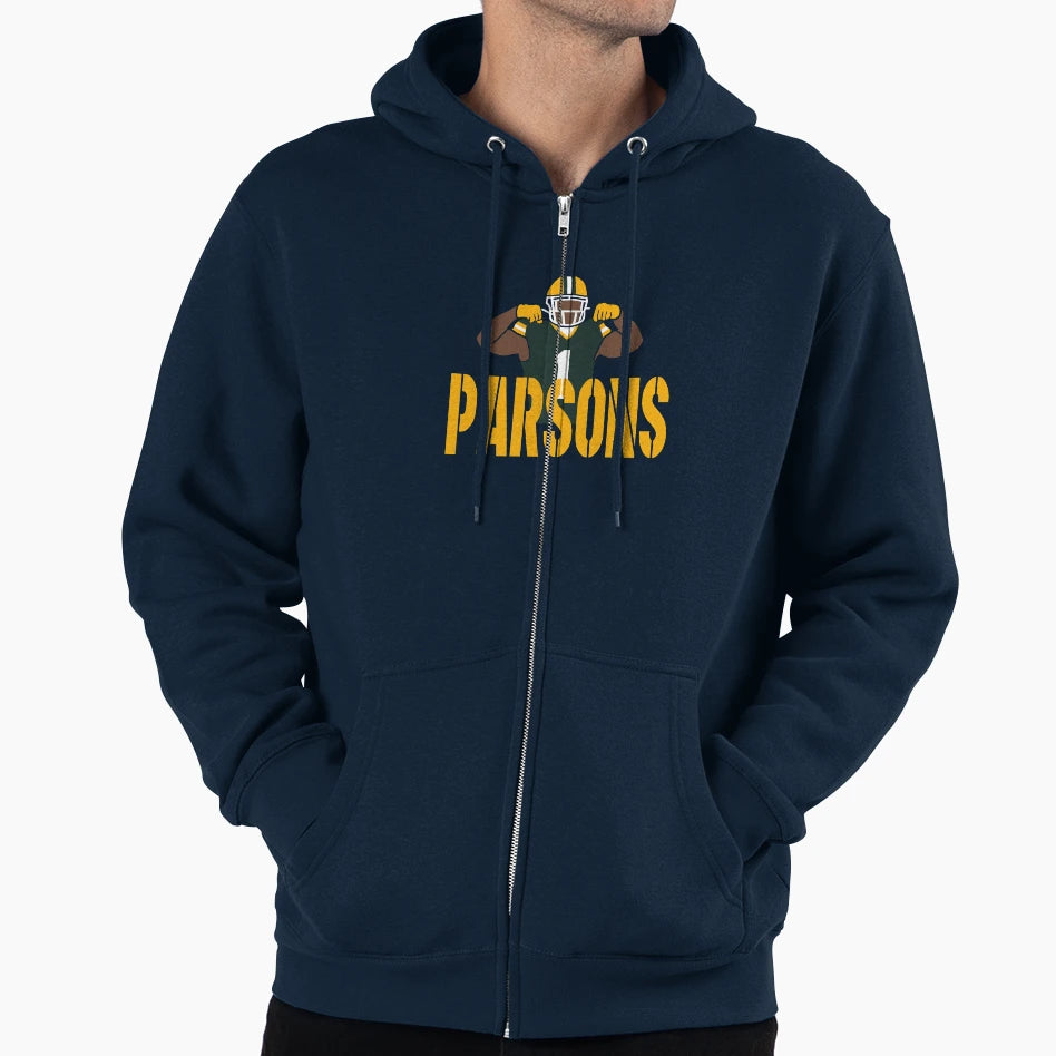 Parsons 1 Green Bay Football Hoodie - Novelty Apparel Unisex - T-Shirt, Sweatshirt, Hoodie