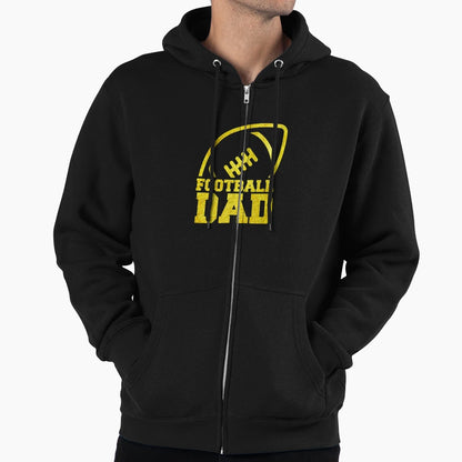 Football Dad Hoodie - Unique Graphic Unisex - T-Shirt, Sweatshirt, Hoodie