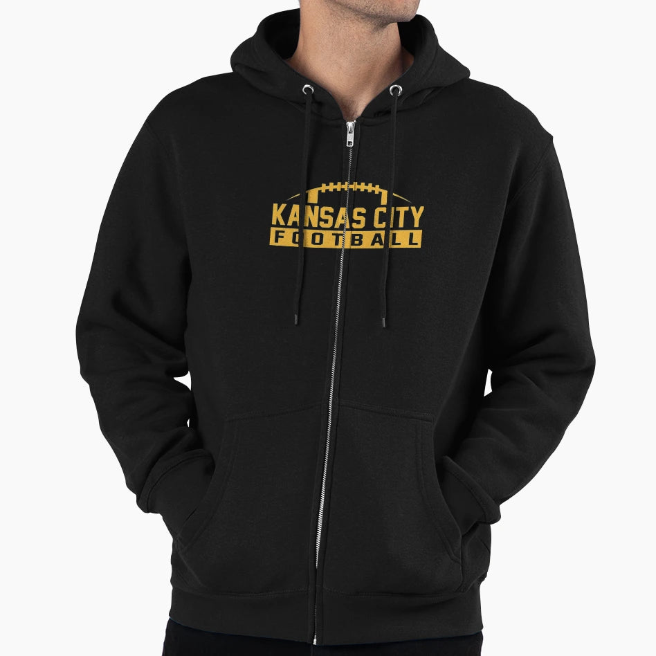 Kansas City Football Hoodie - Trendy Graphic Unisex - T-Shirt, Sweatshirt, Hoodie