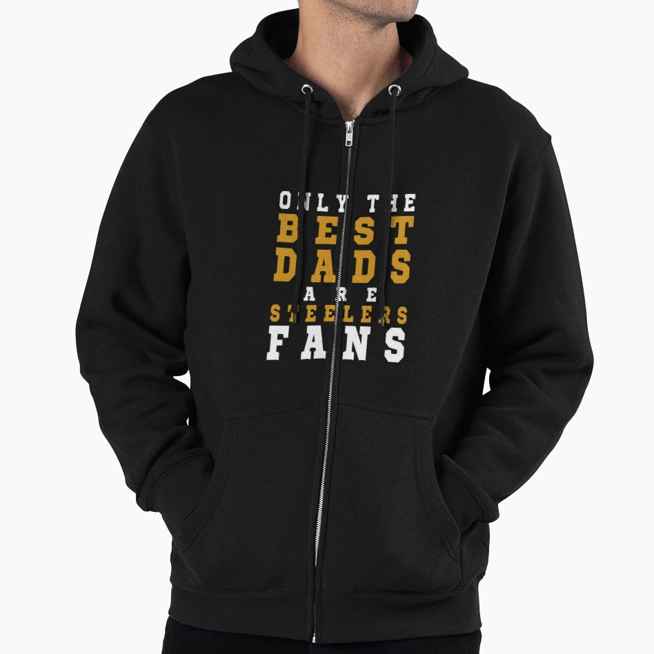 Only Best Dads Are Steelers Fans T-Shirt - Trendy Graphic Men Women - T-Shirt, Sweatshirt, Hoodie