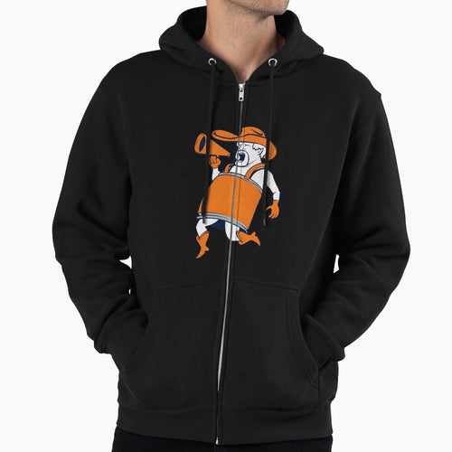 Denver Broncos Barrel Hoodie - Fun Novelty Design for Adults - T-Shirt, Sweatshirt, Hoodie
