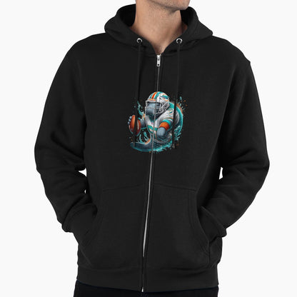 Funny Manatee Miami Dolphins Hoodie - Casual Everyday Wear Men Women - T-Shirt, Sweatshirt, Hoodie