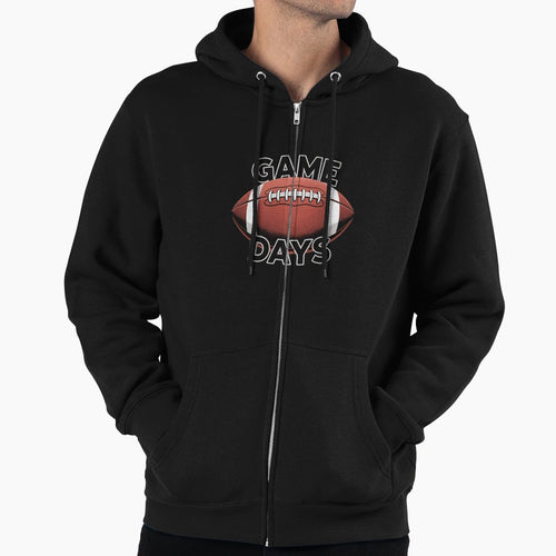 Game Day Football Season Hoodie - Casual Everyday Wear Men Women - T-Shirt, Sweatshirt, Hoodie