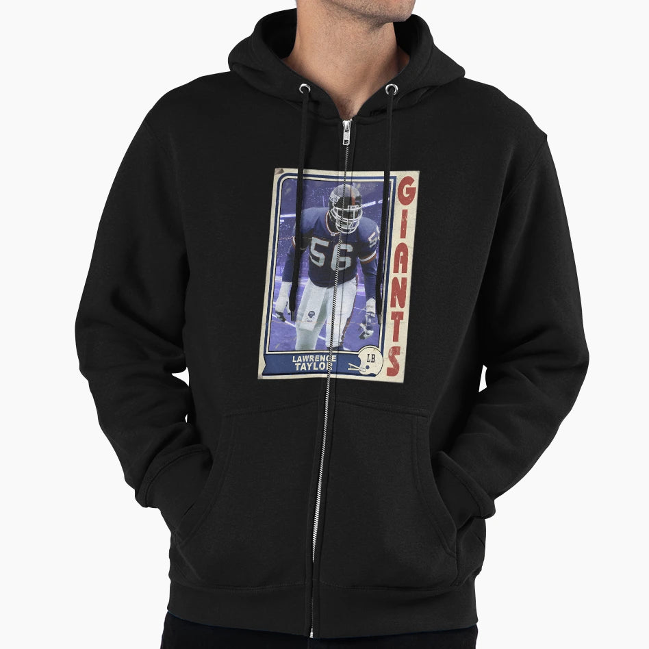 Lawrence Taylor Football Trading Card Hoodie - Novelty Apparel Men Women - T-Shirt, Sweatshirt, Hoodie