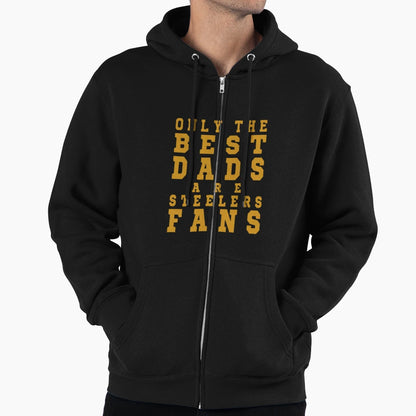 Only Best Dads Are Steelers Fans T-Shirt - Custom Art Print Unisex - T-Shirt, Sweatshirt, Hoodie