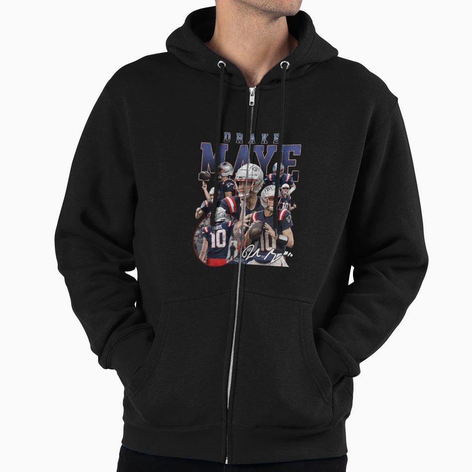 Drake Maye Hoodie - Casual Everyday Wear Unisex - T-Shirt, Sweatshirt, Hoodie